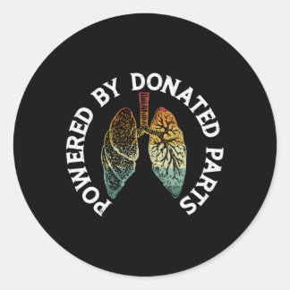 Sticker Rond Alimenté Par Un Don P Transplant Guerrier