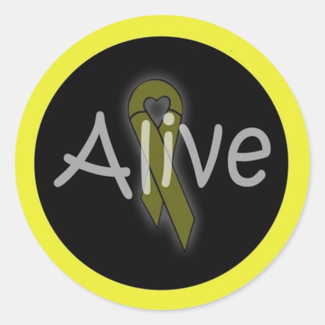 Sticker Rond alivesticker (Devant)