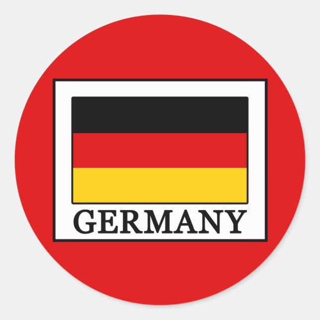 Sticker Rond Allemagne (Devant)