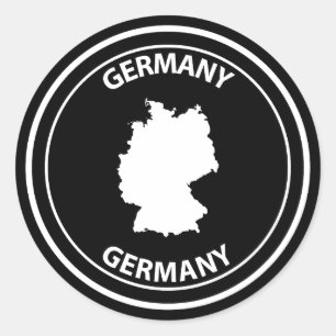 Sticker Rond Allemagne