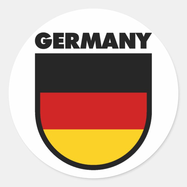 Sticker Rond Allemagne (Devant)