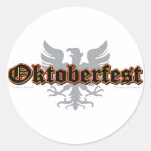 Sticker Rond Allemand-Fest-Bird