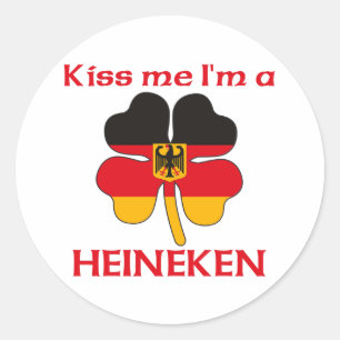 Sticker Rond Allemands personnalisés m'embrassent que je suis