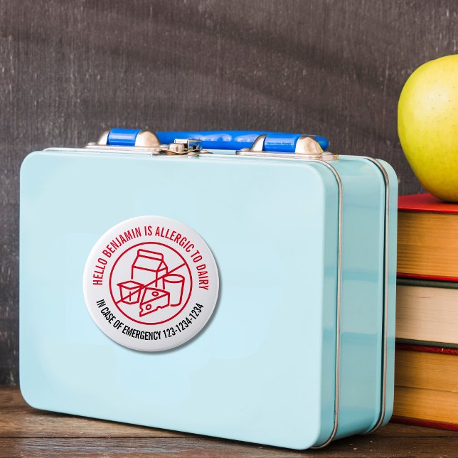 Sticker Rond Allergie laitière (Créateur téléchargé)