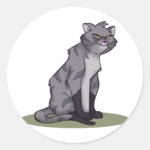 Sticker Rond Alley Cat