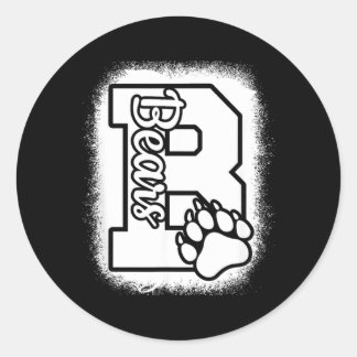 Sticker Rond Allez encourager les ours du lycée Bears à retourn