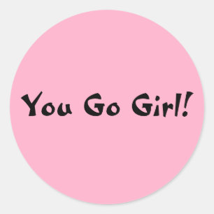 Sticker Rond Allez, fille
