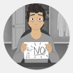 Sticker Rond "Allez-vous jamais changer ? "