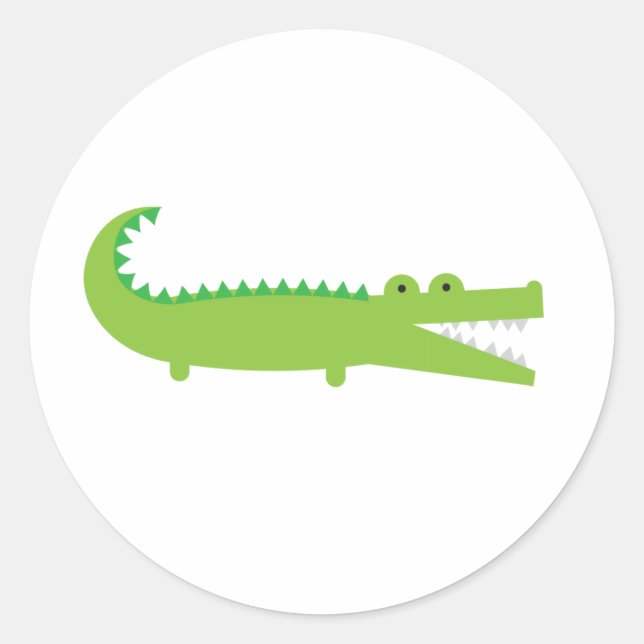 Sticker Rond Alligator (Devant)