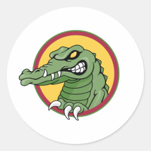 Sticker Rond Alligator