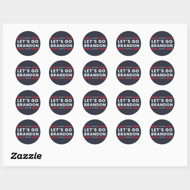 Sticker Rond Allons Brandon (Feuille)