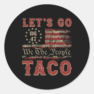 Sticker Rond Allons Taco Chemise Allons Taco 16