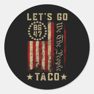 Sticker Rond Allons Taco Chemise Allons Taco 3