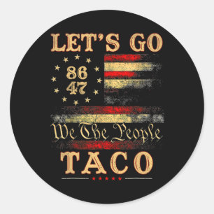 Sticker Rond Allons Taco Chemise Allons Taco 50