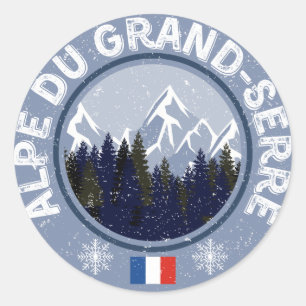 Sticker Rond Alpe Du Grand-Serre Station de ski