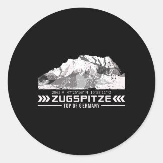 Sticker Rond Alpes de Zugspitze Montagnes de Wetterstein Randon