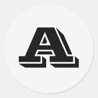 Alphabet par Janz Lettre majuscule A Fumée blanche