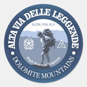 Sticker Rond Alta Via 2