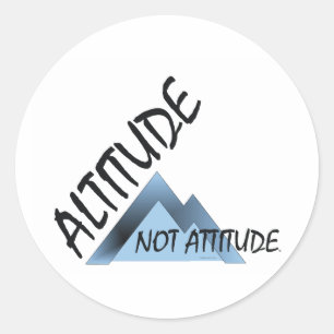 Sticker Rond Altitude ABH Pas d'attitude