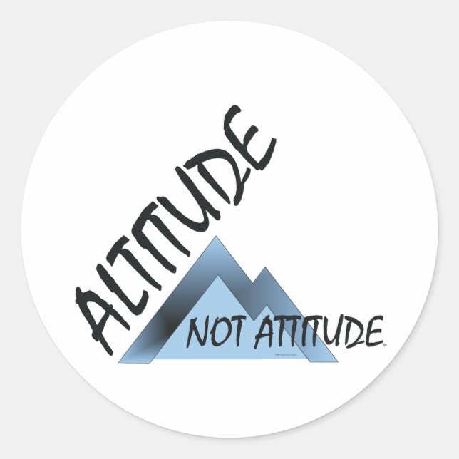Sticker Rond Altitude ABH Pas d'attitude (Devant)
