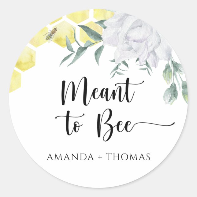 Sticker Rond Alvéoles - Destinés à être (Devant)