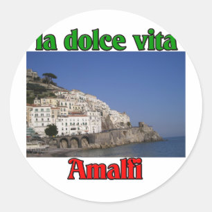 Sticker Rond Amalfi Italie