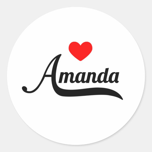 Sticker Rond Amanda (Devant)
