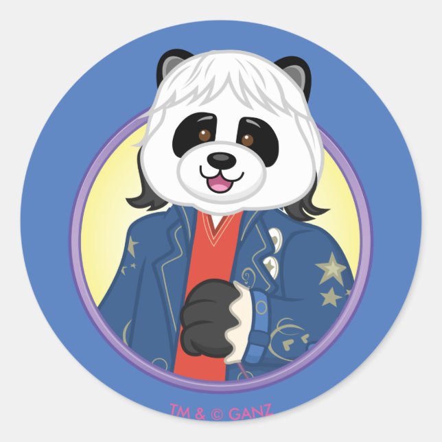 Sticker Rond Amanda Panda (Devant)
