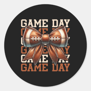 Sticker Rond Amateurs De Football Jour Saison De Football Fan M
