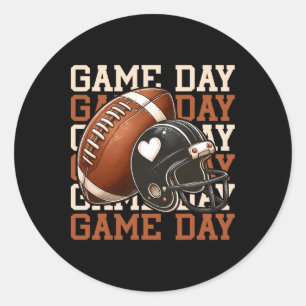 Sticker Rond Amateurs De Football Jour Saison De Football Fan M