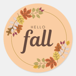 Sticker Rond Ambiente d'automne