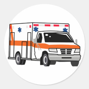 Sticker Rond Ambulance