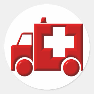 Sticker Rond Ambulance/EMT