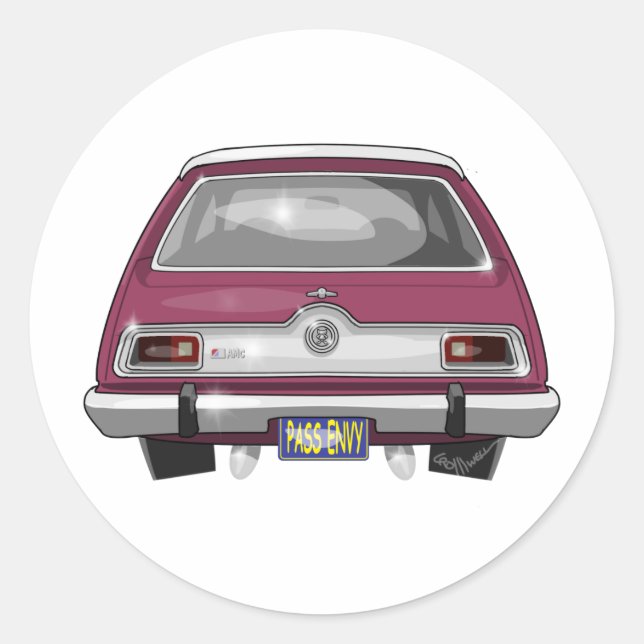 Sticker Rond AMC Gremlin 1973 (Devant)