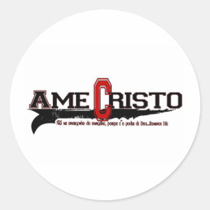 Sticker Rond Ame Cristo (Aimer le Christ au Portugal)