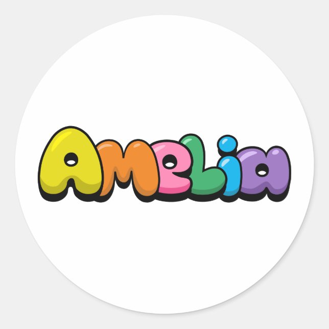 Sticker Rond Amelia (Devant)