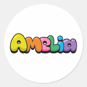 Sticker Rond Amelia