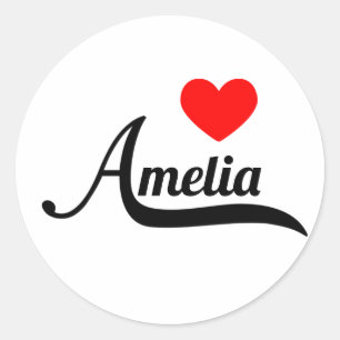 Sticker Rond Amelia