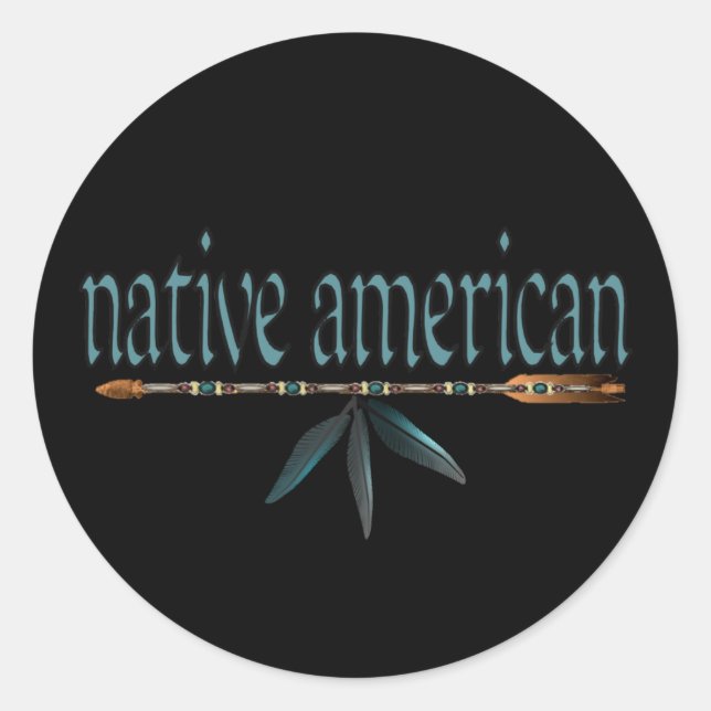 Sticker Rond américain (Devant)