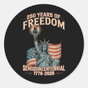 Sticker Rond American 250th Anniversary Celebration 250 Years U