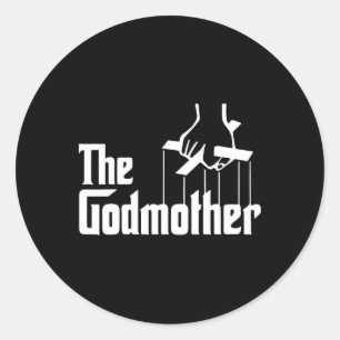 Sticker Rond American Clics Godmère Le film Distress Mother