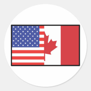 Sticker Rond Amérique Canada