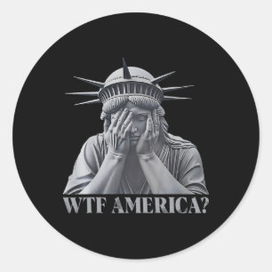 Sticker Rond Amérique Du Sud Anti-Trump Politique Et Démocratie