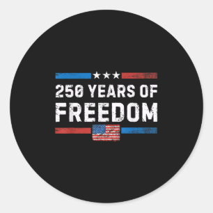 Sticker Rond Amérique Semiquincentenaire Juillet 4 2026 250 Ans