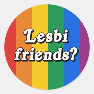 Sticker Rond Amies lesbiennes ?
