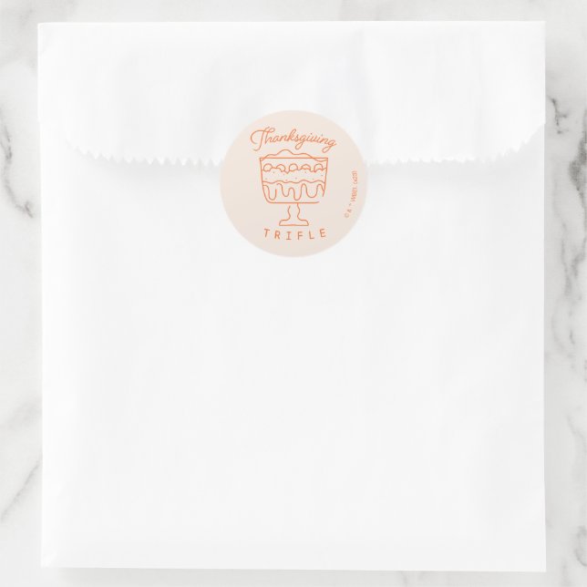 Sticker Rond AMIS™ | Thanksgiving Trifle (Sac)