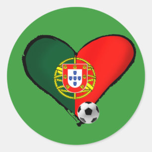 Sticker Rond Amor, Portugal e Futebol - quer de vôce de mais d