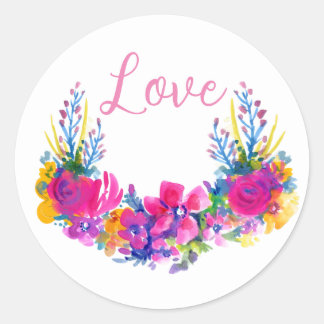 Sticker Rond Amour
