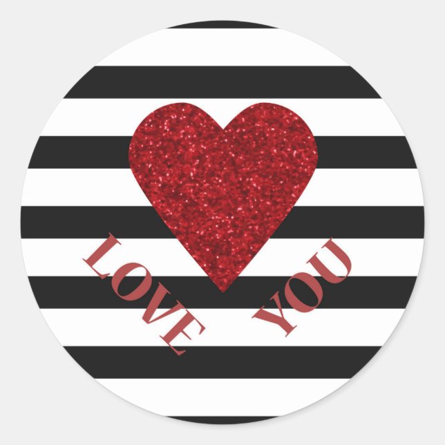 Sticker Rond Amour (Devant)
