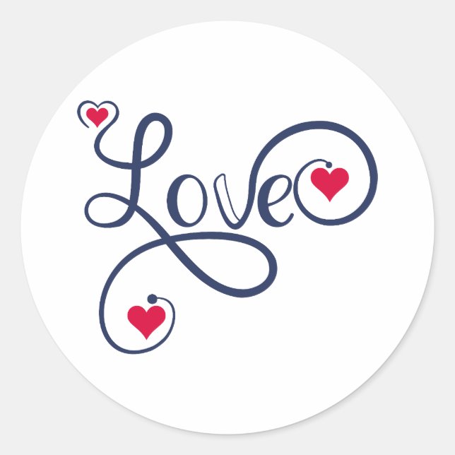 Sticker Rond Amour (Devant)